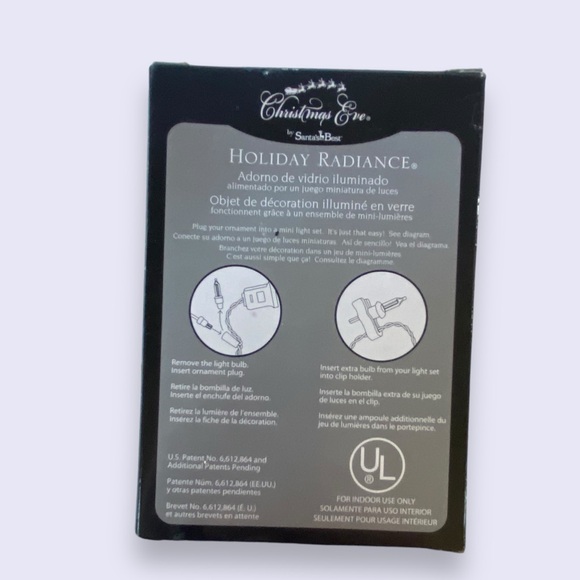 NWT Santa’s Best Holiday Radiance Illuminated Glass Ornament - Picture 11 of 13